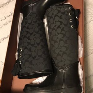 Coach rain boots